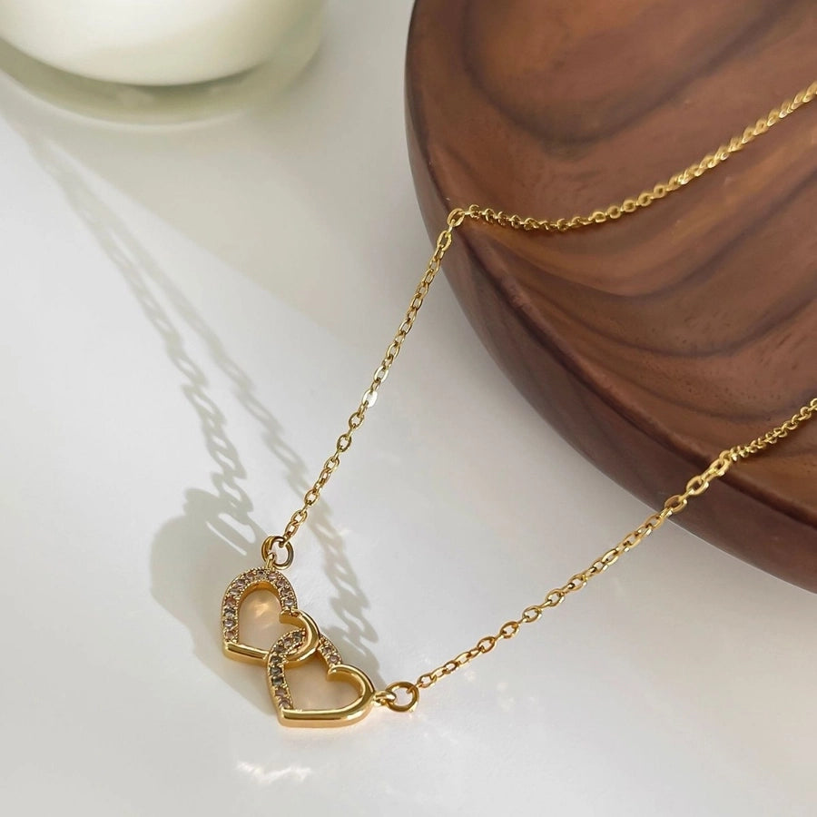 Luxy Twin Heart Necklace