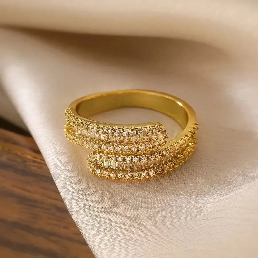 Flowy Fancy Open Rings - Diatoms