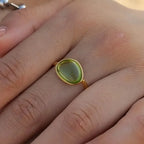Charming Oval Rings - Diatoms