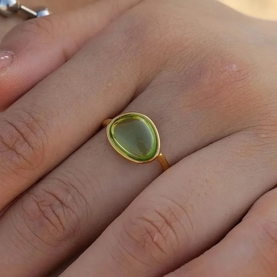 Charming Oval Rings - Diatoms