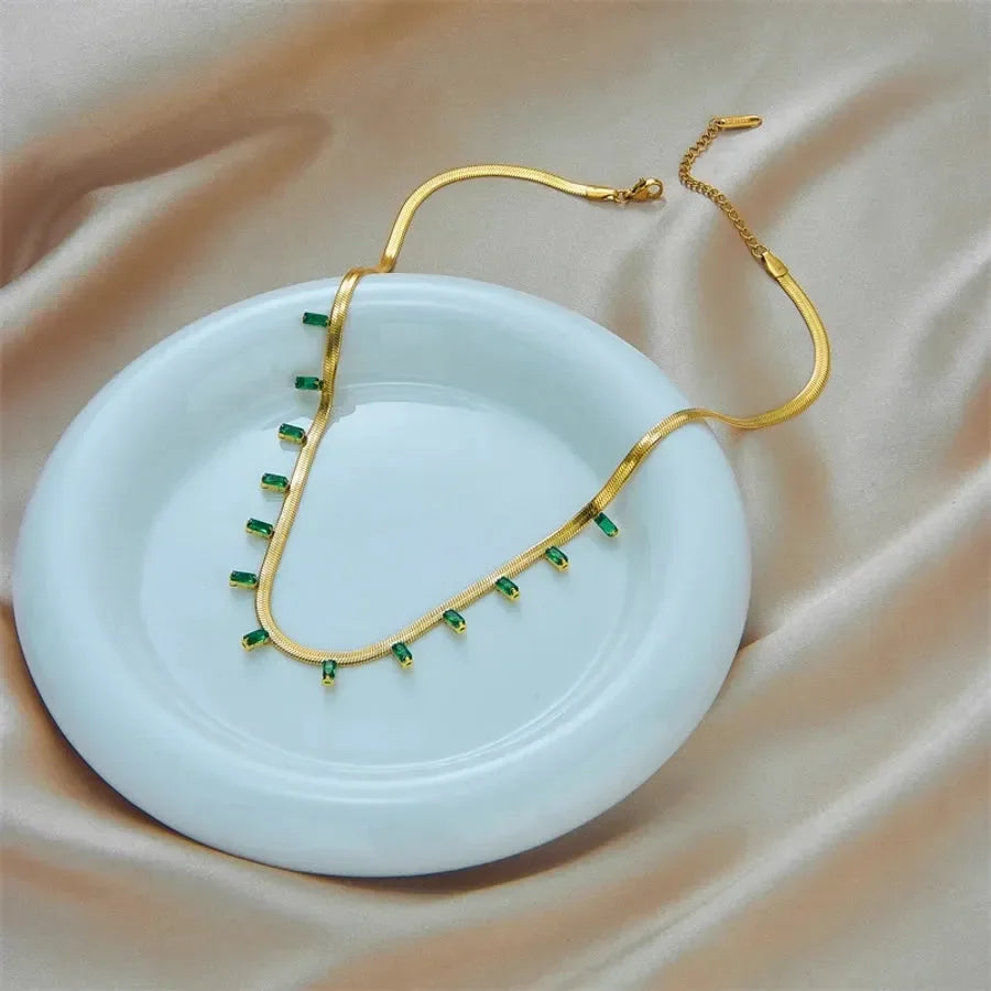 Classic Green Necklace - Diatoms
