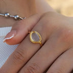 Charming Oval Rings - Diatoms