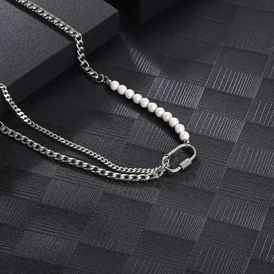 Luxy Hip-Hop Layered Necklace - Diatoms