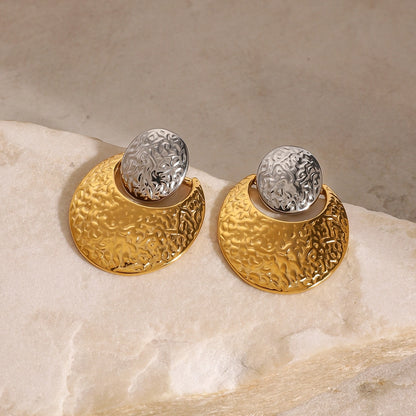 Luxy Round Disc Earring