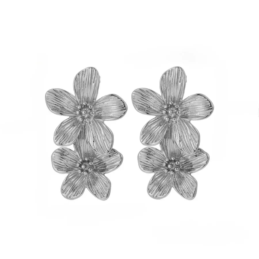 French Style Exclusive Geometric Drop Earrings - Diatoms