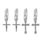 Diatoms Vintage Cross Earrings - Diatoms