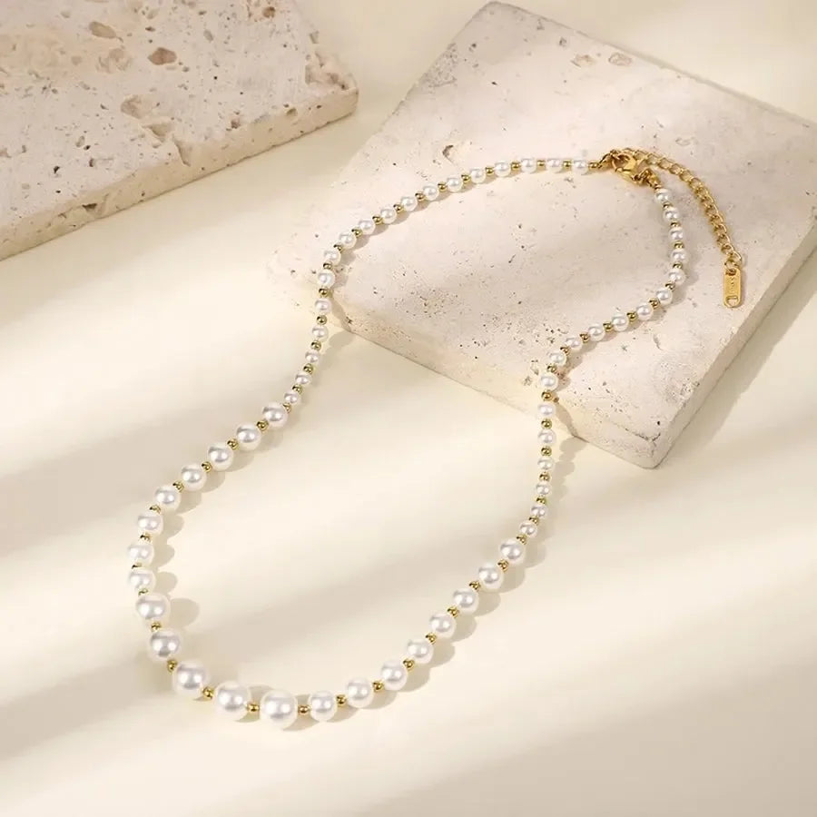 Classic Style Round Necklace - Diatoms