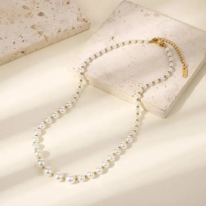 Classic Style Round Necklace - Diatoms