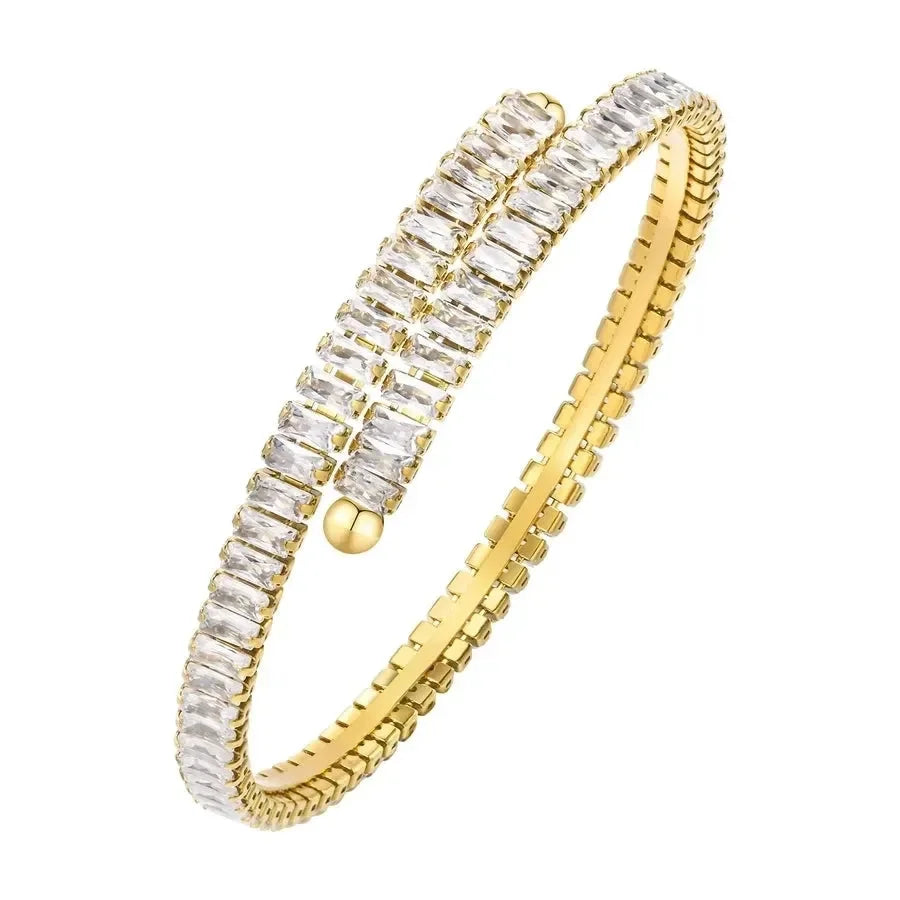 Luxy Stone Studded Hug Bracelet - Diatoms