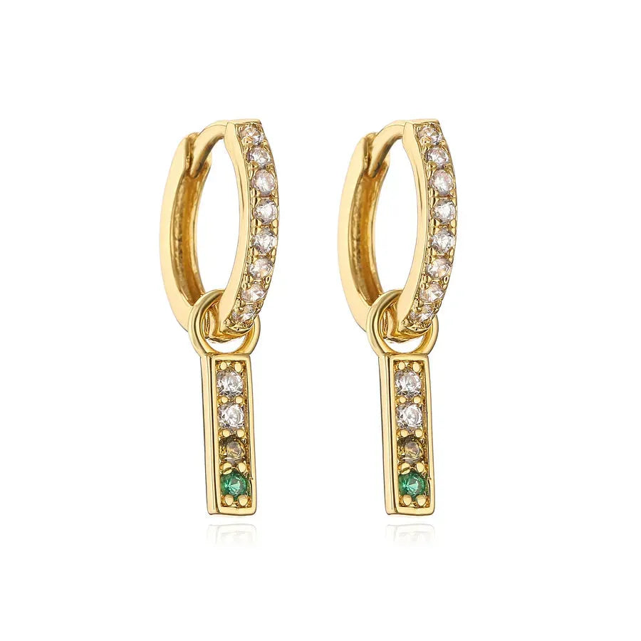 Glimmy Drop Earrings - Diatoms