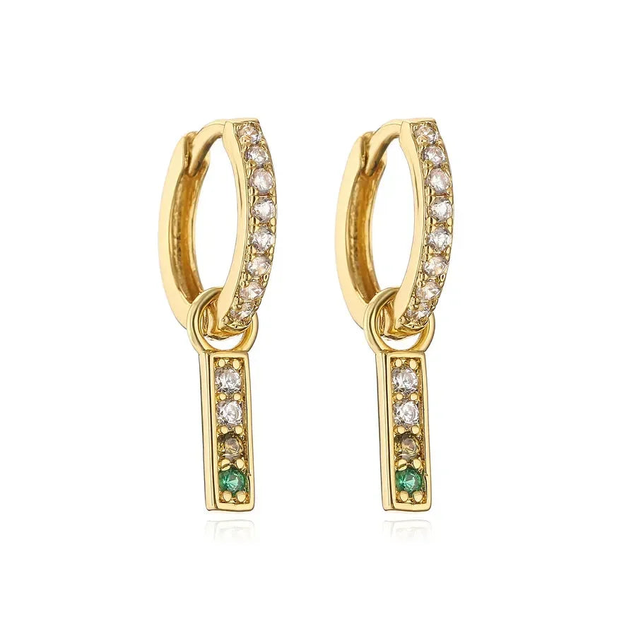 Glimmy Drop Earrings - Diatoms