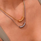Luxy Dainty Circle Necklace - Diatoms