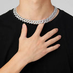 Hip-Hop Chain In White Gold - Diatoms