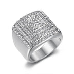 Luxy Hip-Hop Men's Ring - Diatoms