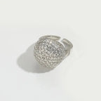 Dreamy Diamond Round Rings - Diatoms
