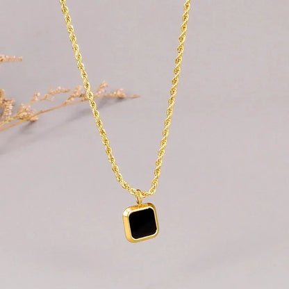 Luxy Black Scintillating Pendant - Diatoms