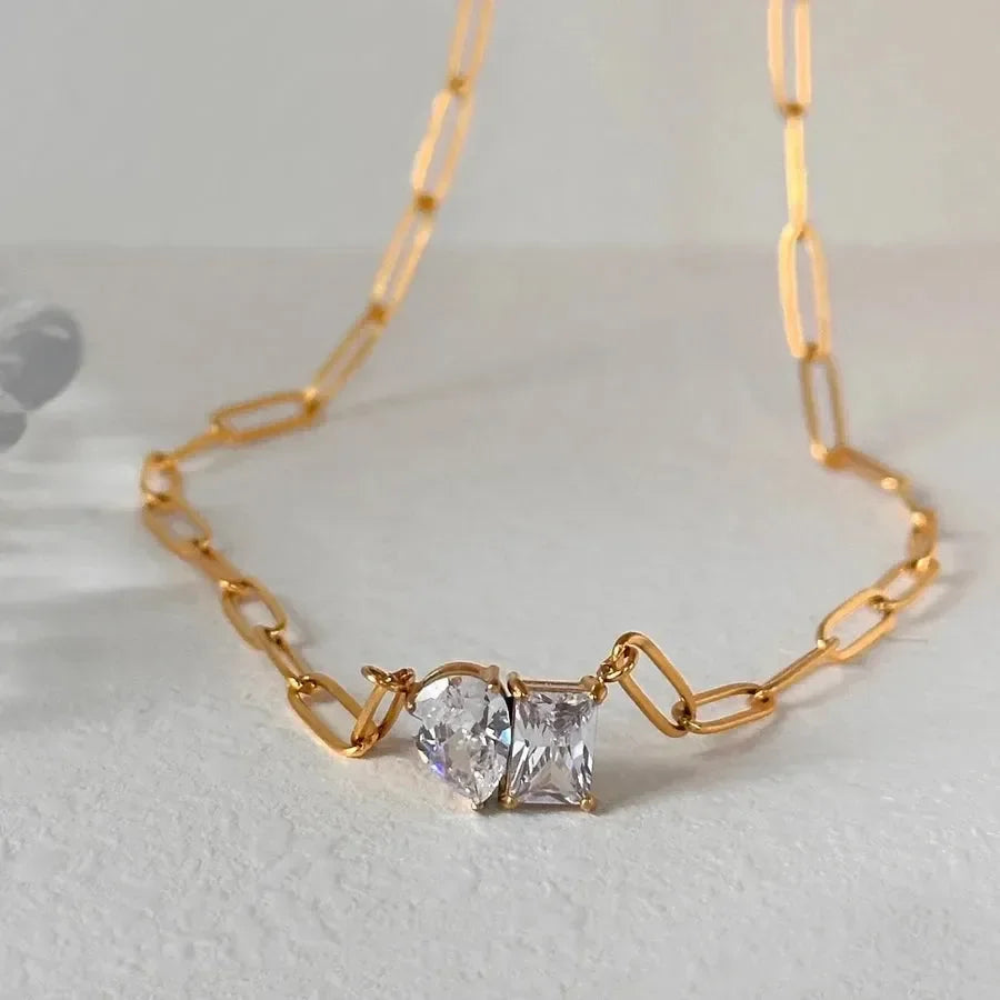 Luxe Diamond Affection Necklace - Diatoms