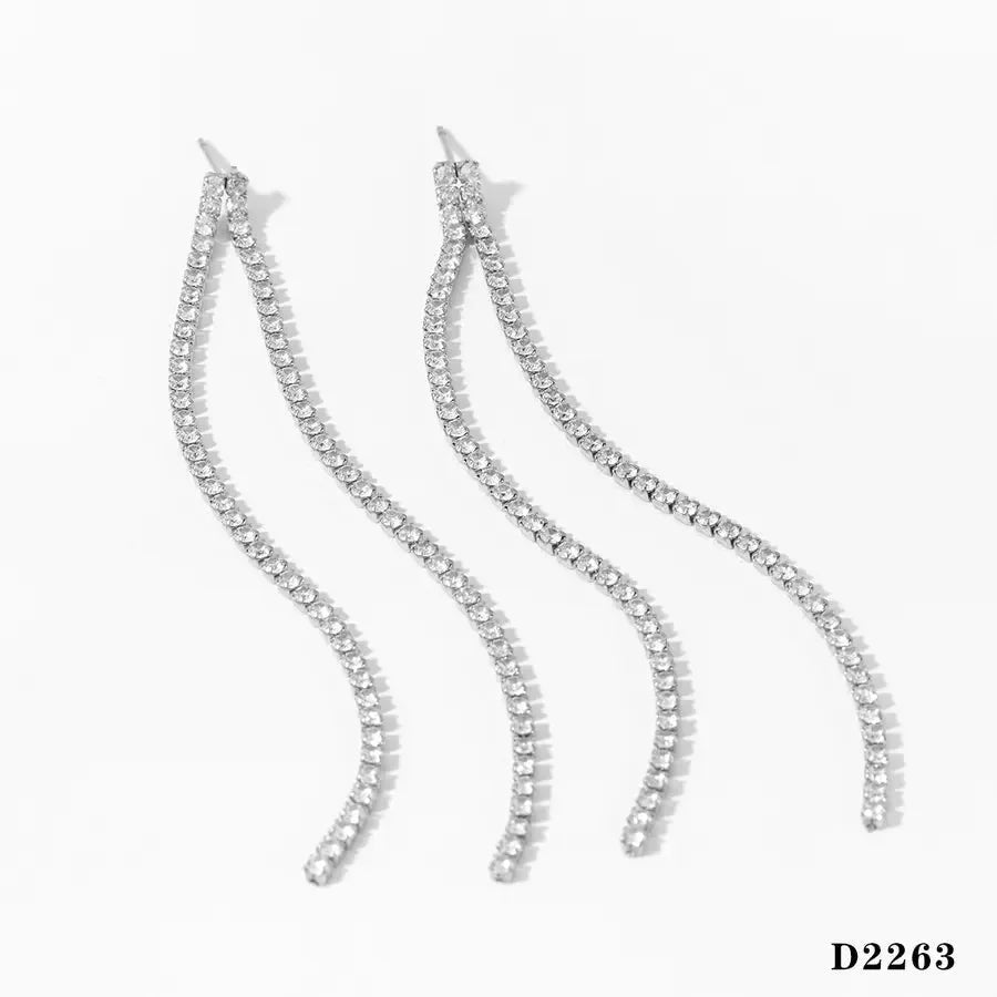 Modern Style Artistic Geometric Gold Plated Earrings Necklace - Diatoms