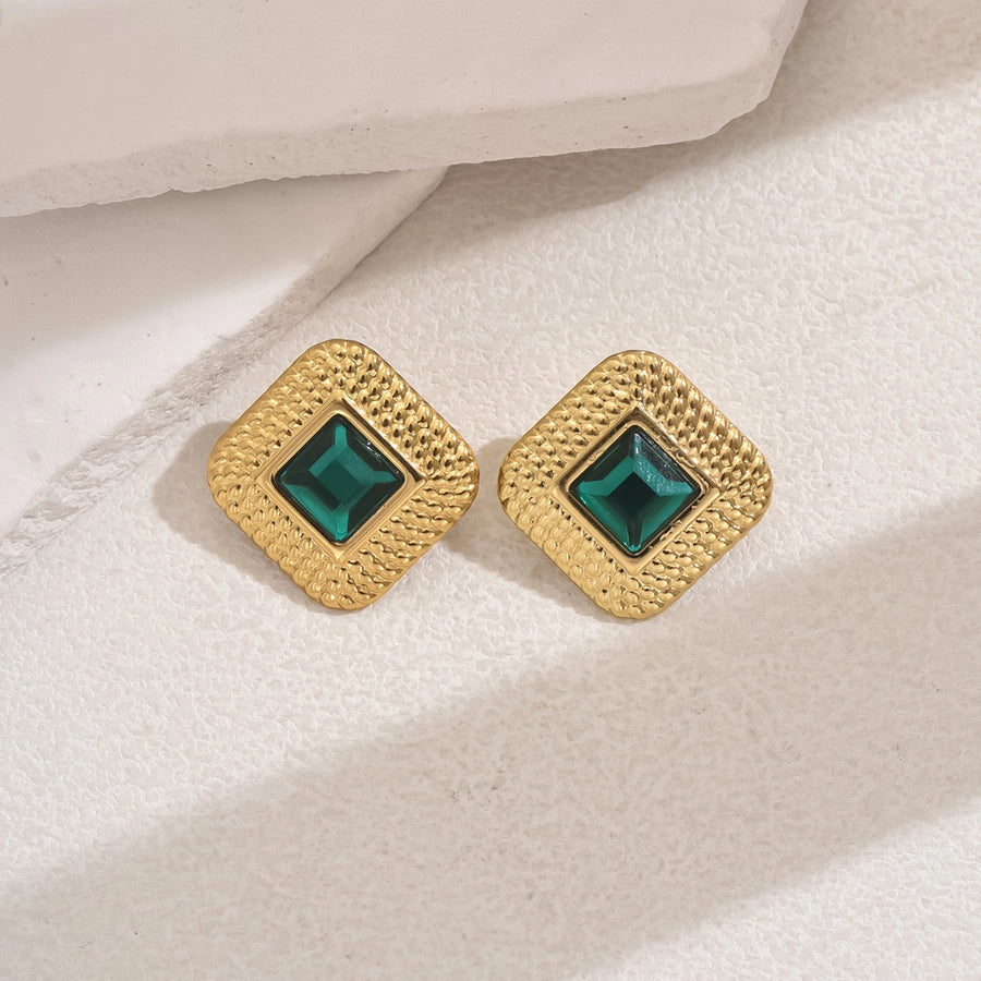 Luxy Rhombus Ear Studs