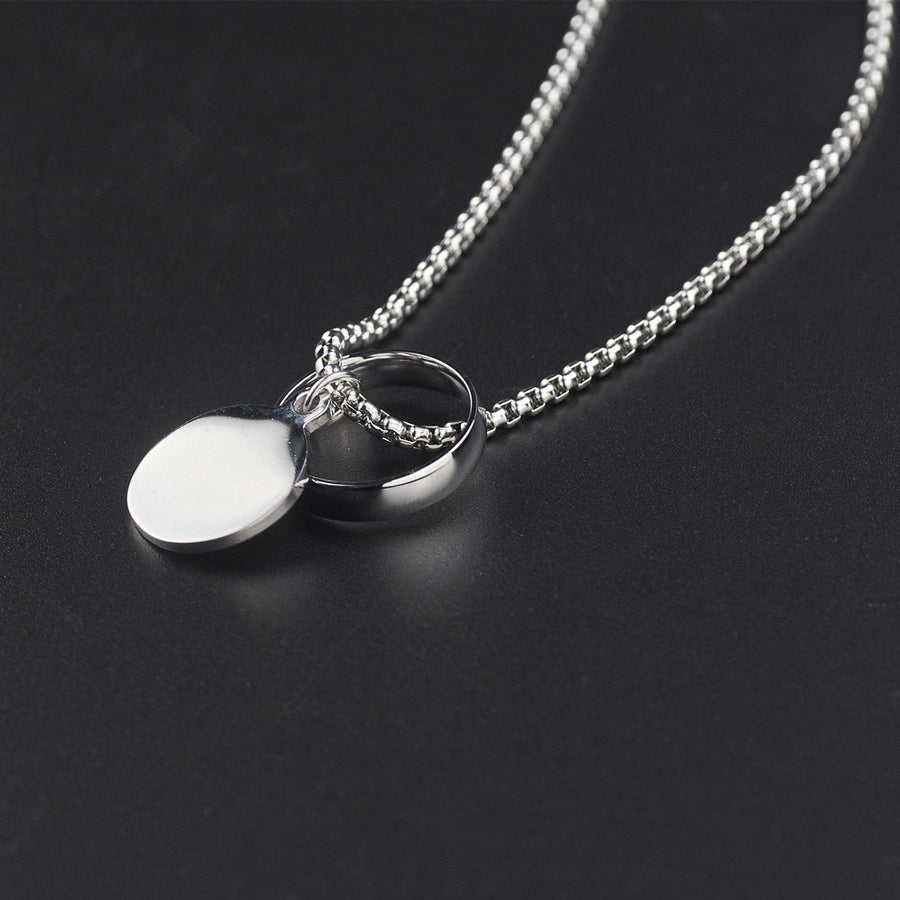 Diatoms Simple Style Commute Polishing Solid Color Unisex Necklace