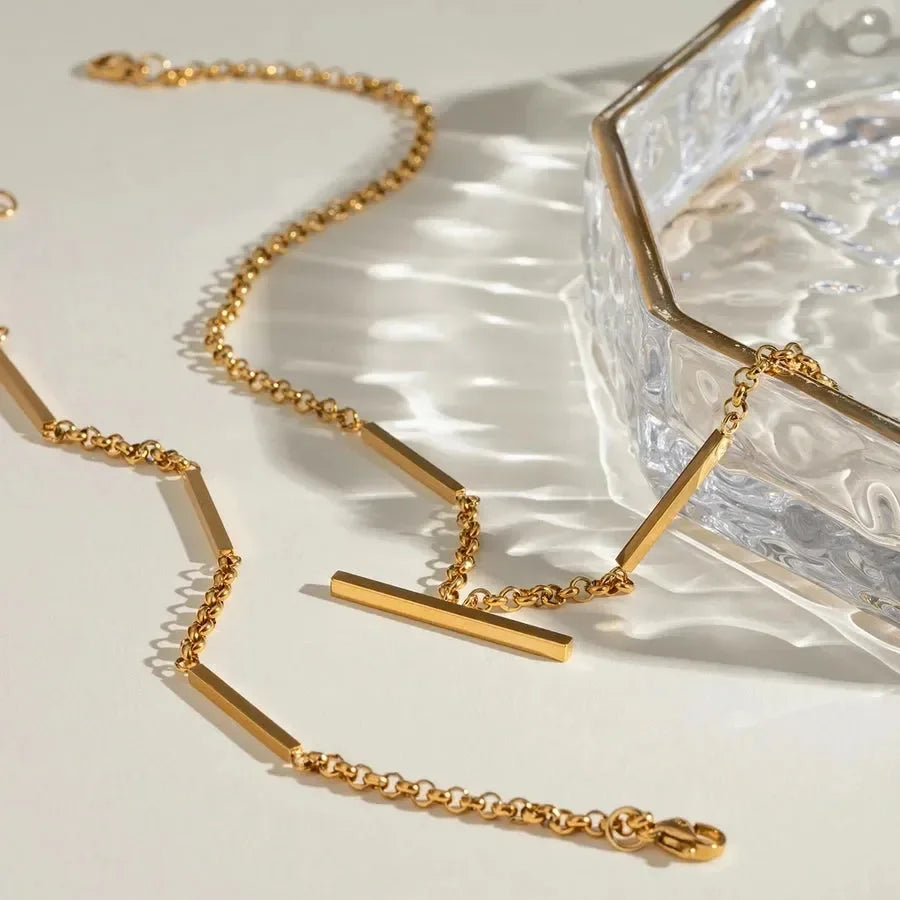 Luxy Rolo Necklace Cum Bracelet - Diatoms