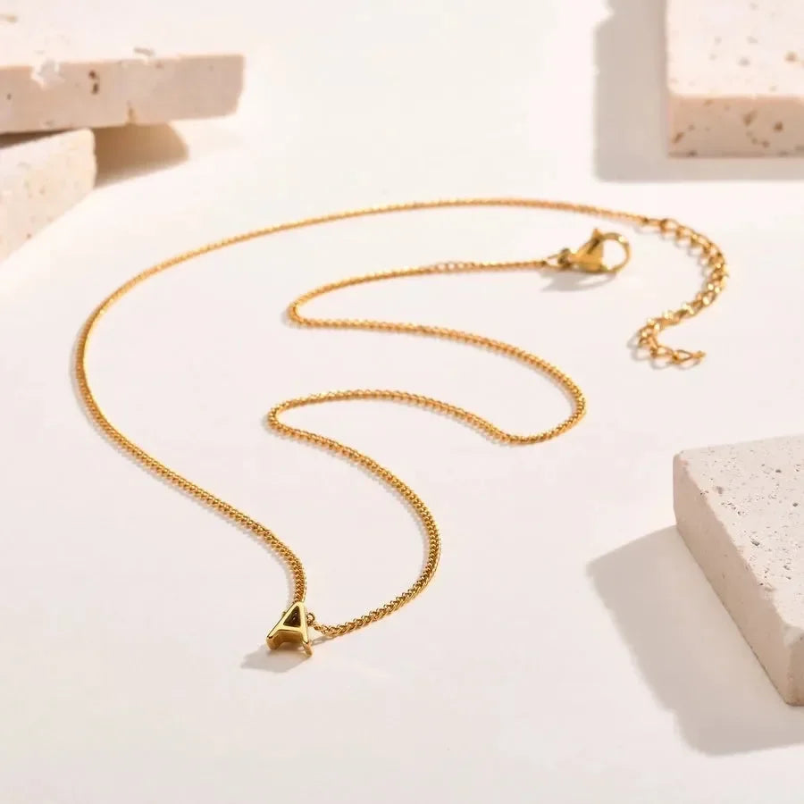 Upper-case Letter Pendant - Diatoms