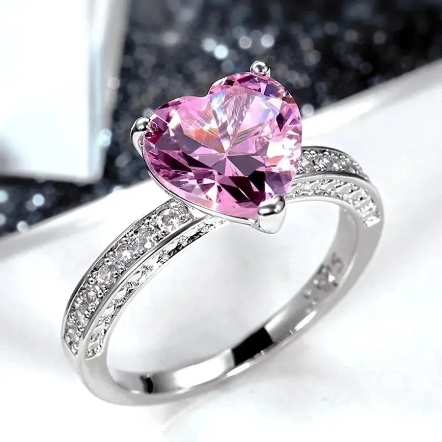 Classic Heart Shaped Rings - Diatoms