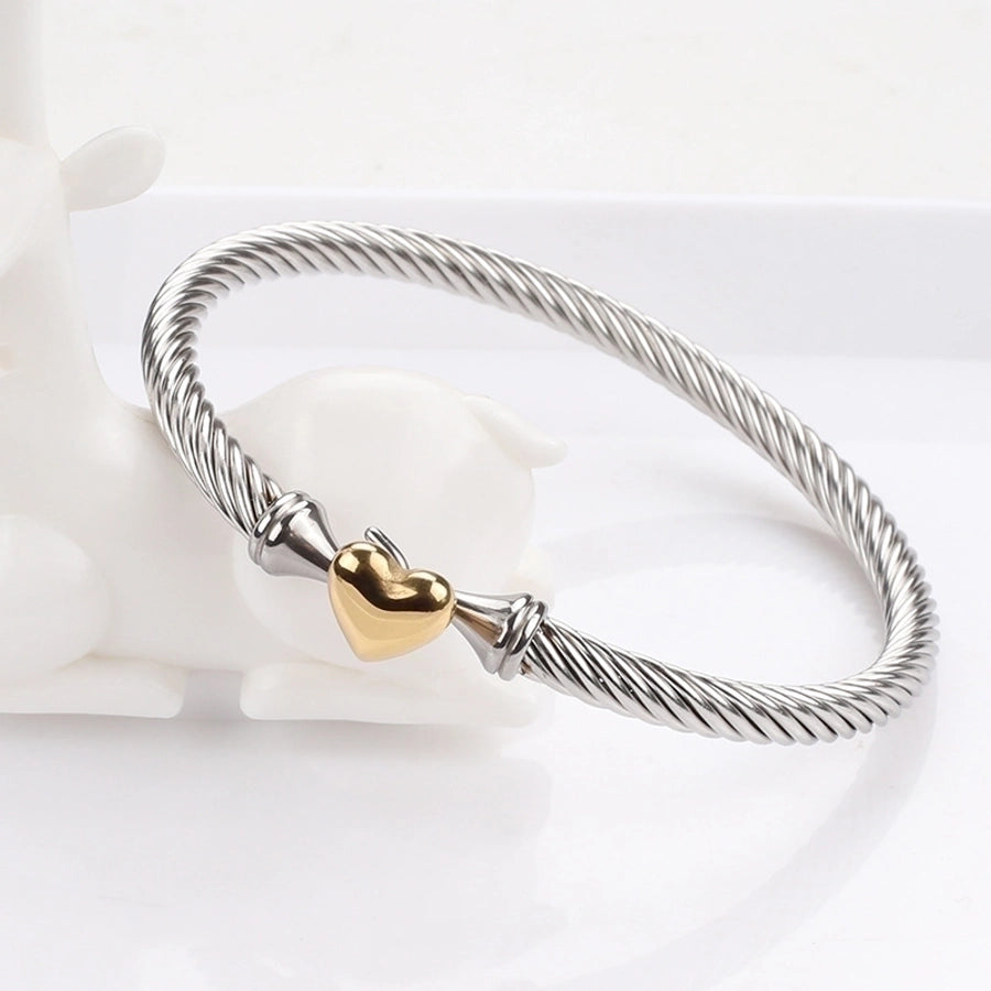 Glamour Goddess Heart Shape Bangle