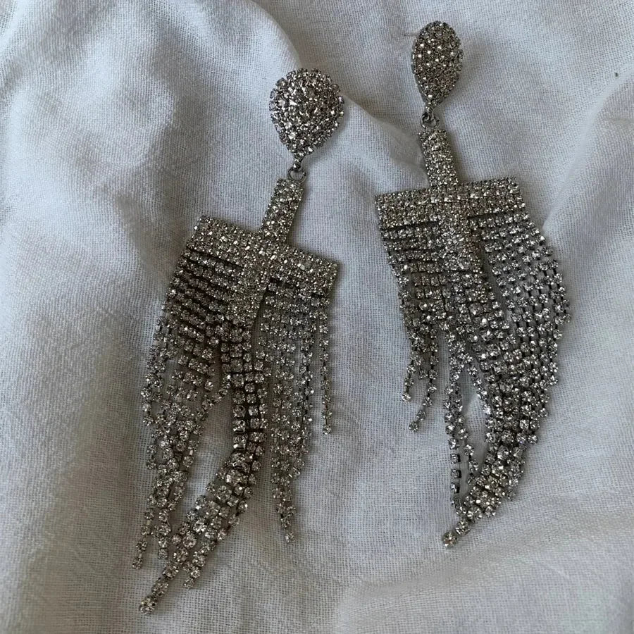 Luxy Crystal Rhinestones Earrings - Diatoms