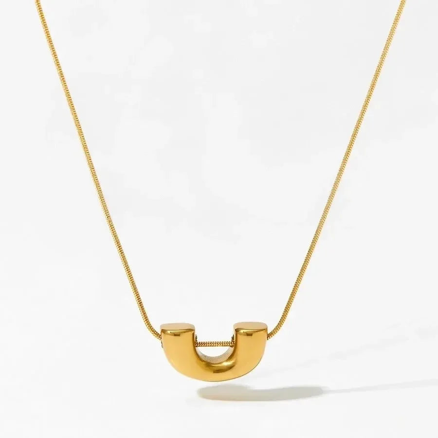 U Shape Necklace - Diatoms