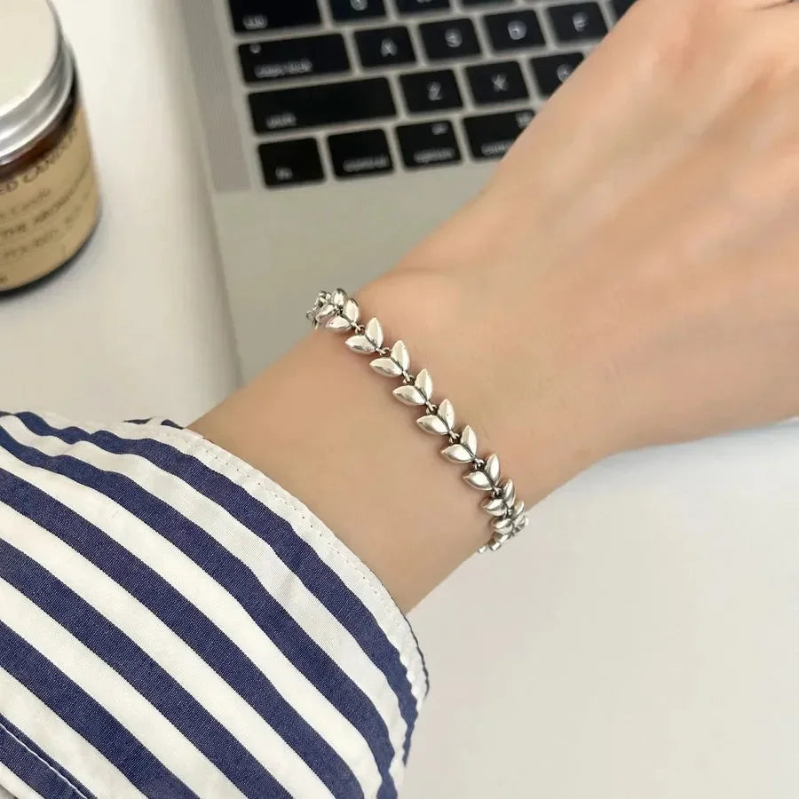 Whimsy Whisper Silver Bracelets Necklace - Diatoms