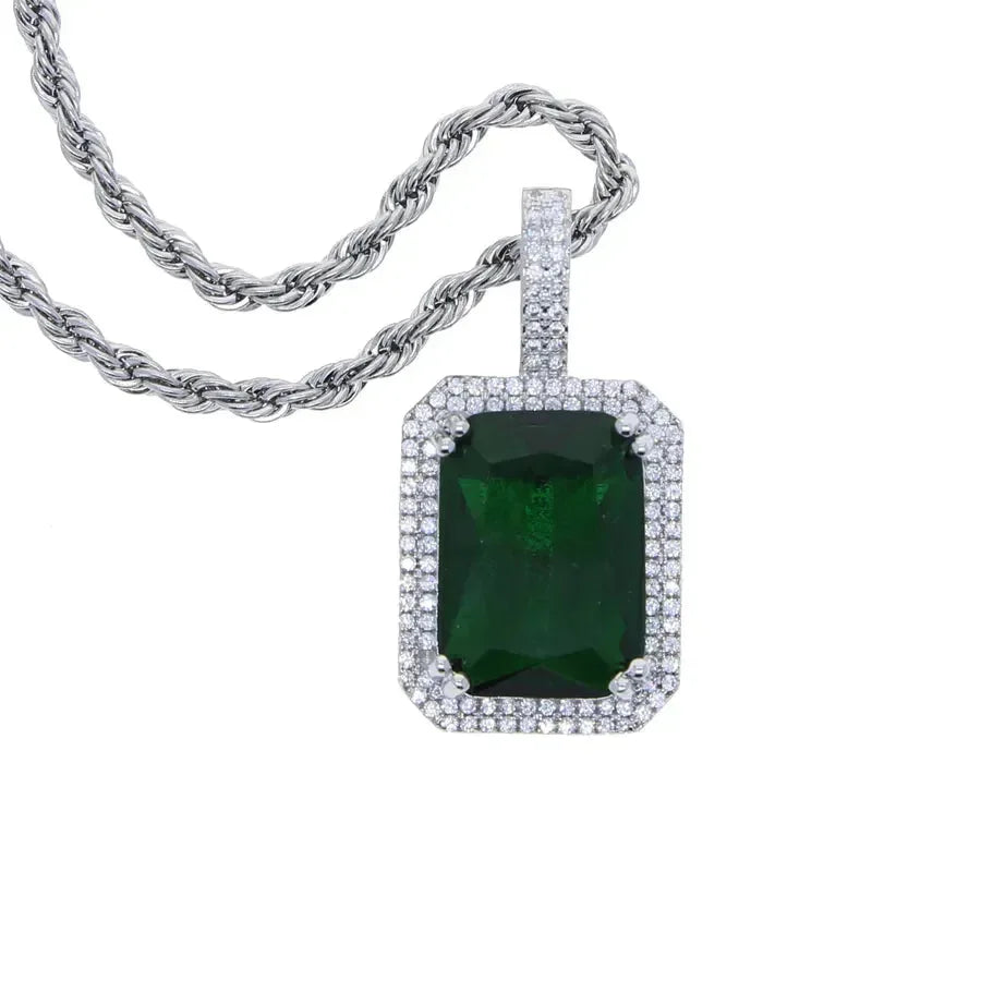 Diatoms Hip-Hop Square Unisex Pendant - Diatoms