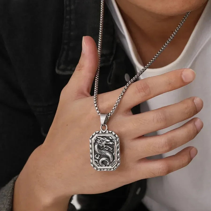 Classic Dragon Pendant - Diatoms