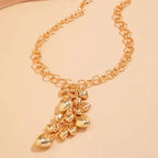 Exaggerated Classic Style Geometric Heart Necklace - Diatoms