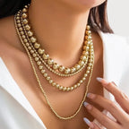 Retro Style Round Three Dimensional Thick Layered Necklaces - Diatoms