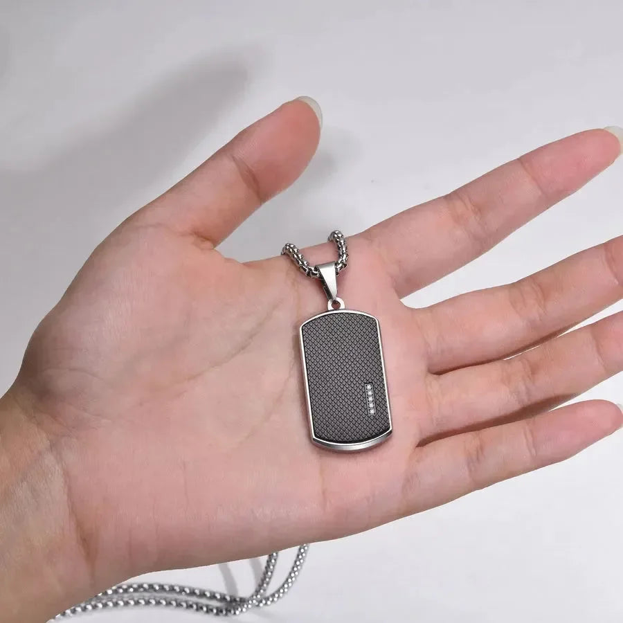 Classic Black Pendant - Diatoms