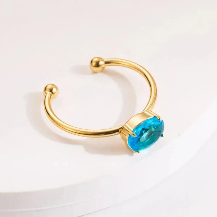 Multi Color Oval Rings - Diatoms