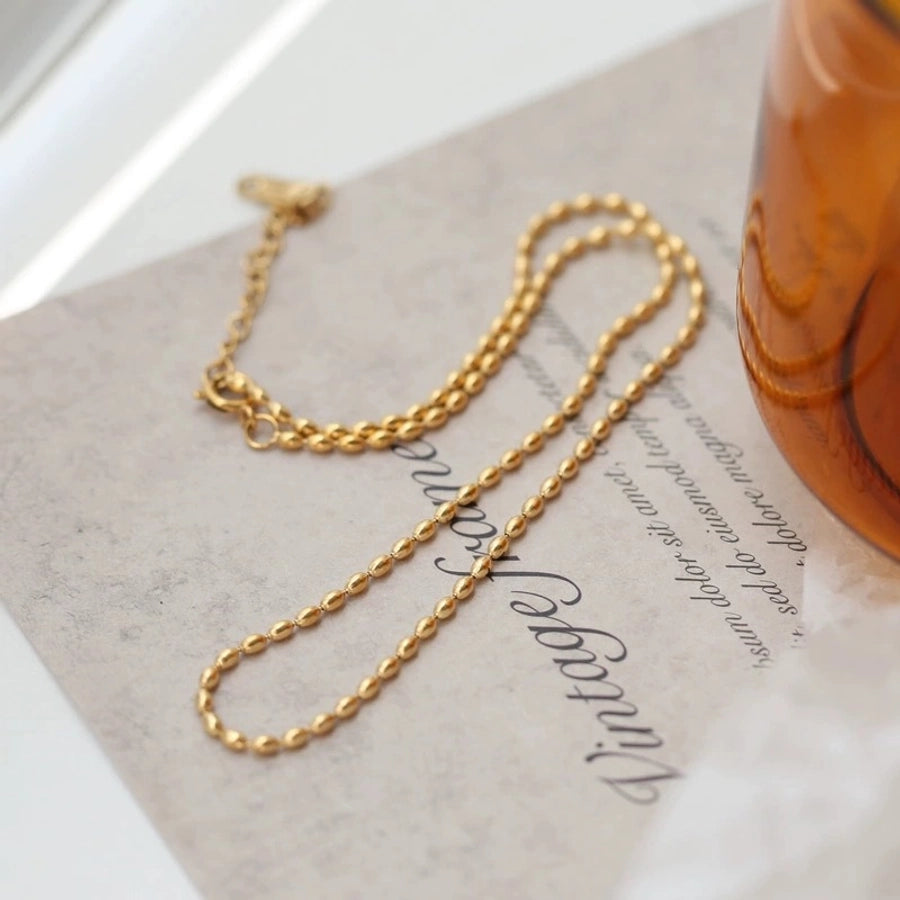 Gold Beaded Necklace