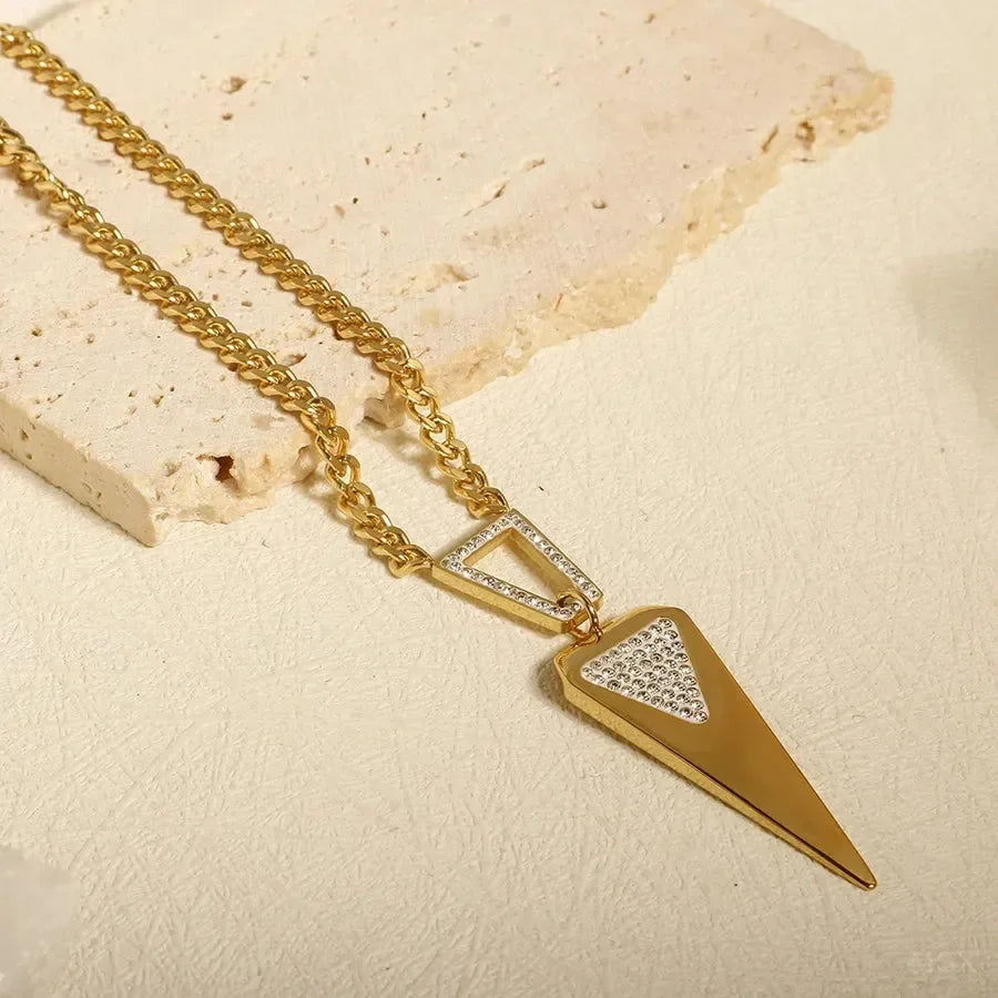 Luxy Triangle Necklace - Diatoms