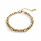 Commute Rhinestones Bracelet