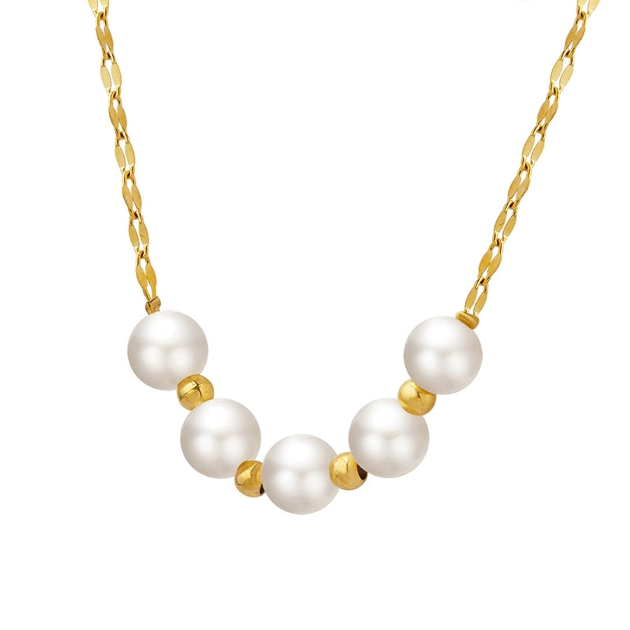 Five Pearl Necklace