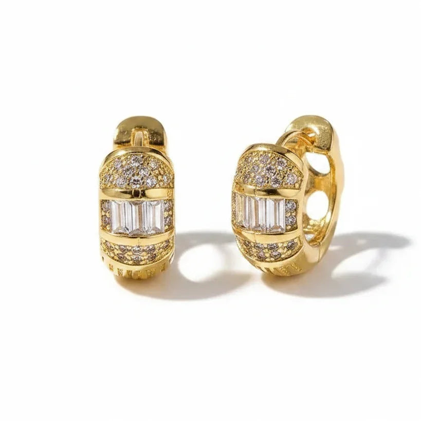 Commute Round Hoop Earrings