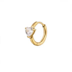 Heart Diamond Earrings - Diatoms