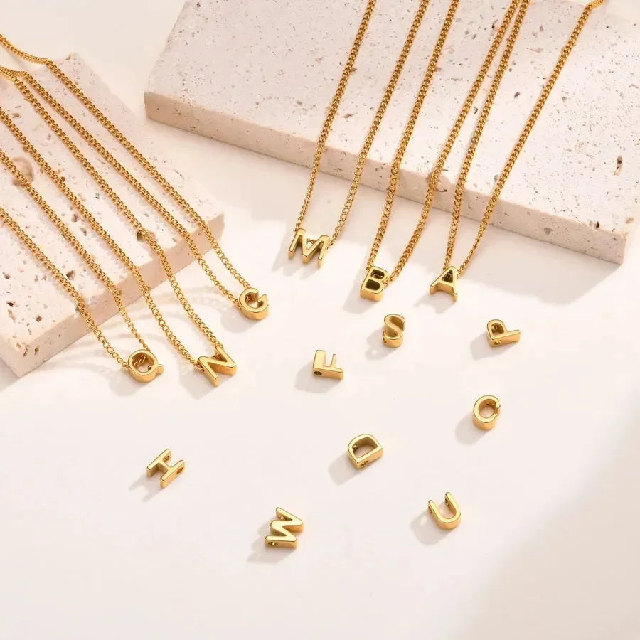Upper-case Letter Pendant - Diatoms