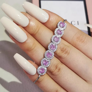 Round Crystal Diamond Women Bracelet