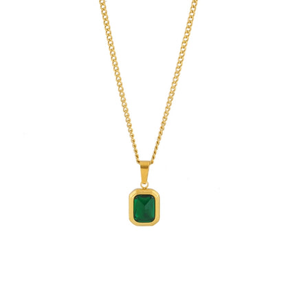 Green Emerald Necklace