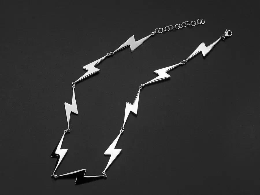 Diatoms Hip-Hop Retro Patchwork Solid Color Necklace - Diatoms