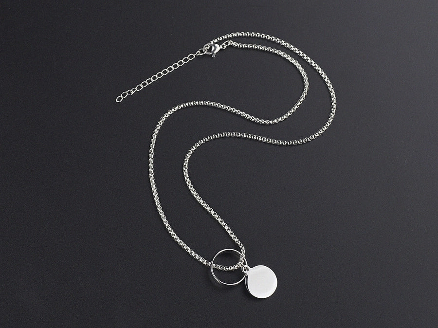 Diatoms Simple Style Commute Polishing Solid Color Unisex Necklace