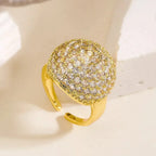 Twinkling Light Diamond Open Rings - Diatoms