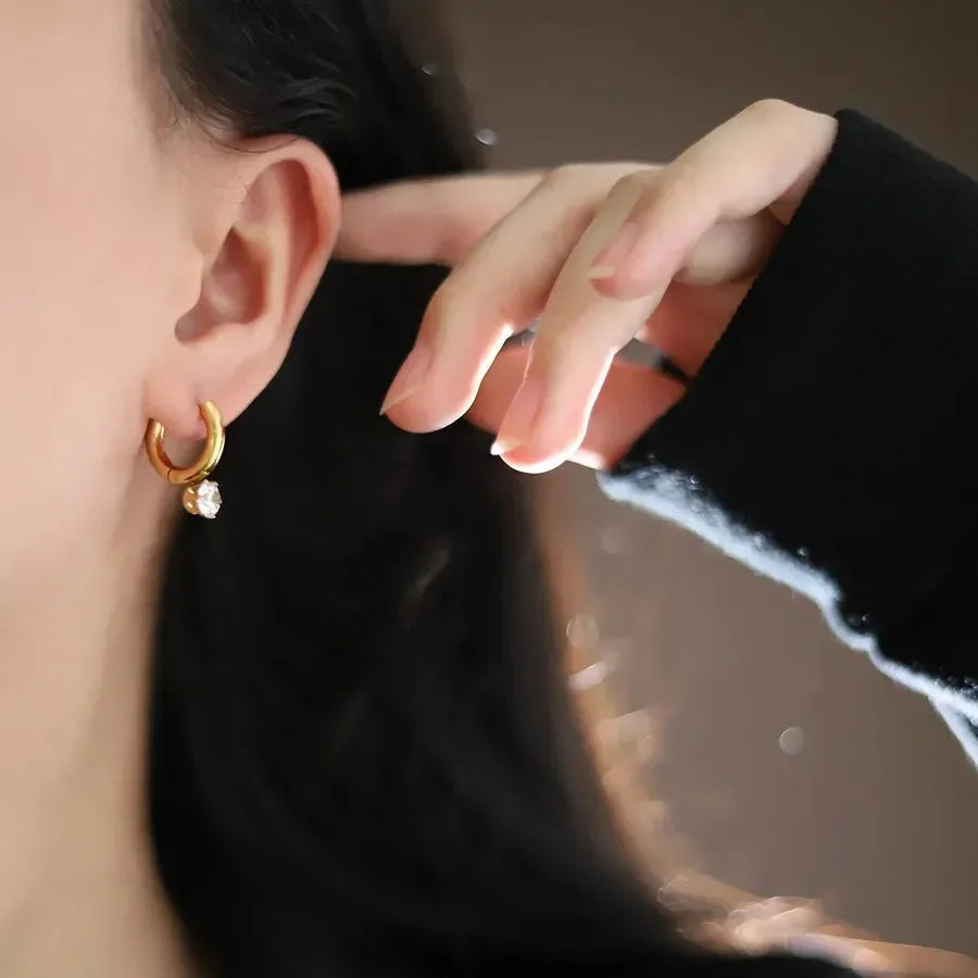 Cute French Earrings - Diatoms